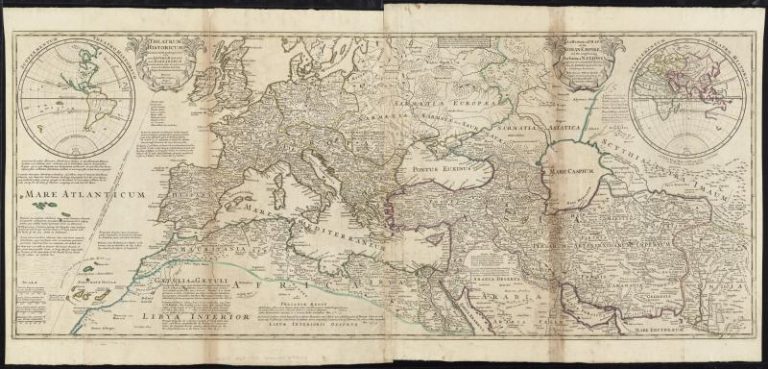 "An historical map of the Roman Empire and the neighbouring barbarous nations to the year of our Lord four hundred when the empire began to be rent with foreign invasions"